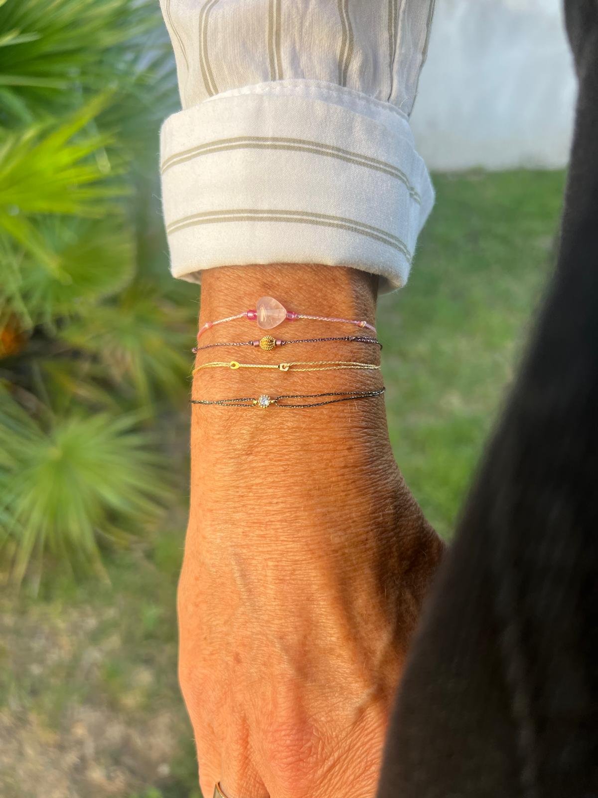 Bracelet en quartz ~ Octobre rose 🎀 – Image 3