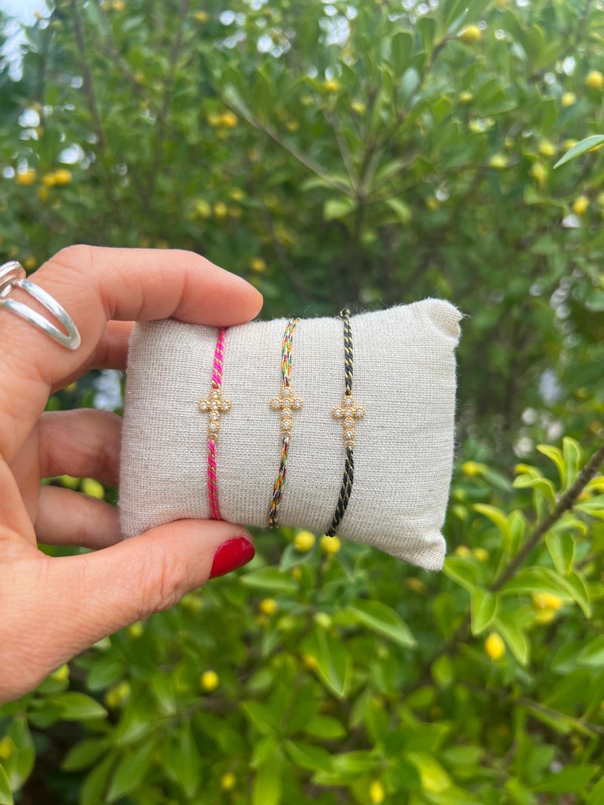 Bracelet croix strass – Image 2