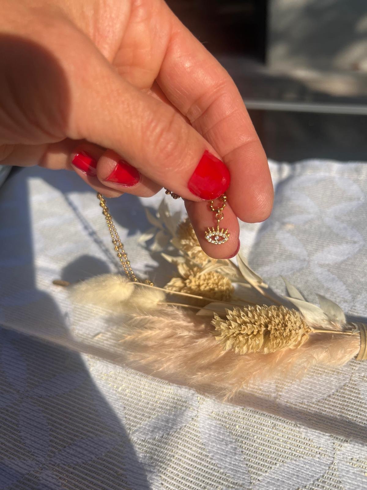 Collier œil strass – Image 2