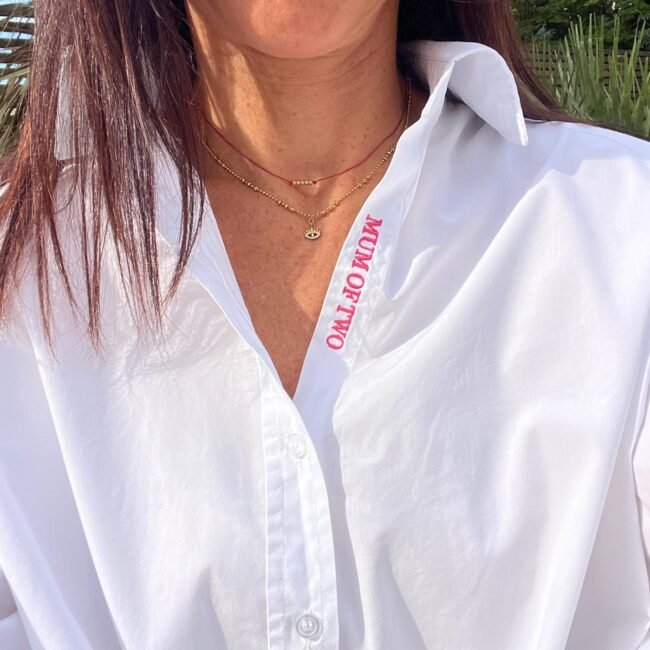 2 EN 1 BRACELET / COLLIER TUBE LIEN ROUGE